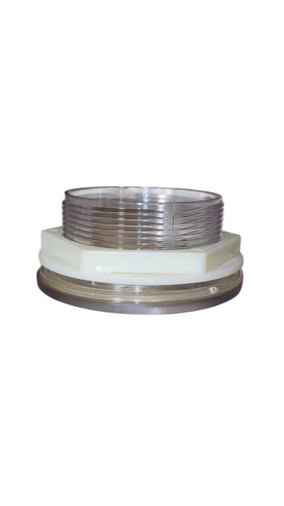 4525088 Wall Fitting 2" Clear W/Nut