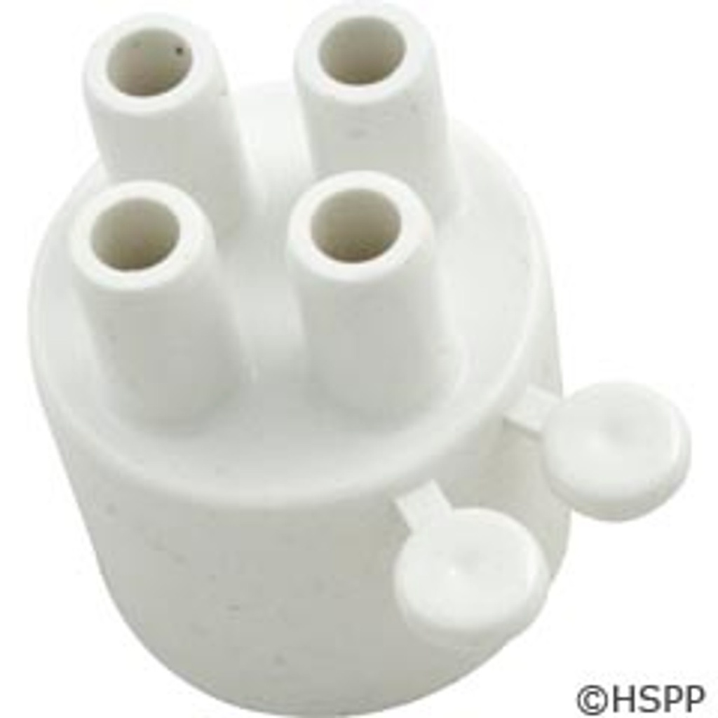 Waterway Plastics Manifold, 1" S X (4) 3/8" Barbs (2) Plugs