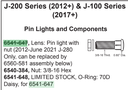 6541-647 Light Lens J-200/ 680 2012-June 2021