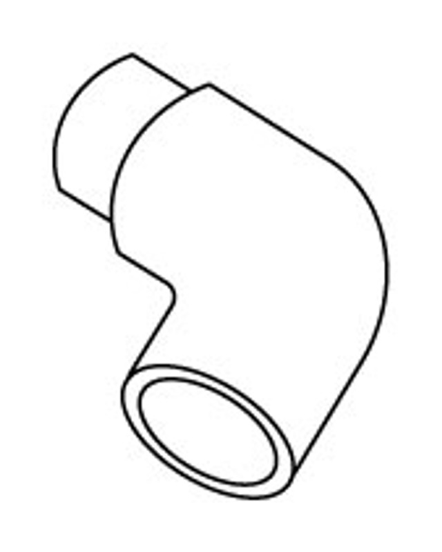 6540-922 ELBOW:SPXS 1" 90* PVC